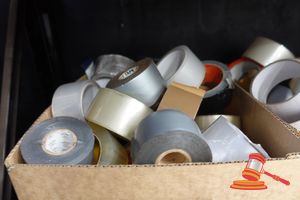 1 BOX OF ASSORTED TAPE