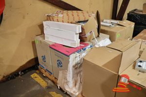 Assorted Filters And Parts Including Filtre Hydraulic, Donaldson Air, Baldwin Oil, Deck Seal, Filter Compressor, Loop Filter, Various Others, On Pallet (Poss Unused, Boxed). (S44#4974672430/A), (Dr#1733)