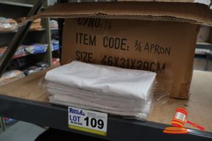 Box Of 3/4 White Aprons