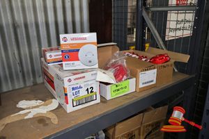 Fire Alarm Equipment, Includes: Lifesaver Smoke Alarm 6000rl, Ampac Orbis Optical Smoke Detector Orb-Op-12001, Alarm Bell 240v Ac-220v Ac, (Boxed)