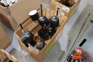 342 · BOX OF ASSORTED LIGHTS, UNTESTED