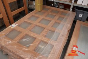 Timber Door With 15x Glass Panels, Code: Ed 95, 2040 X 1200 X 40mm