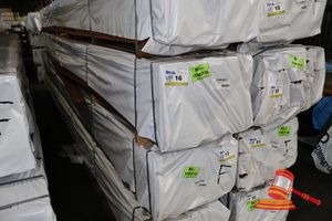 16 · JARRAH SKIP DRESSED, FEATURE, 100mm x 25mm, 410LM, TRANSPORT DIMS L5.7 x W500mm x D430mm,, APPROX WEIGHT 800/900KG, RANDOM LENGTHS (PACK# 320029813)