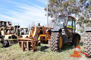 3 · 1 X JCB TELEHANDLER, MODEL: 560-80 AGRI SUPER, WITH MRC 5500KG HYDRAULIC ATTACHMENT FORK TYNES, FIRE EXTINGUISHER FITTED, UNTESTED,DATA PLATE FADED/UNREADABLE, FLAT TYRE, 3991 LAST RECORDED HOURS, (ASSET SV069)
