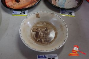 Antique World War I Ceramic Bowl