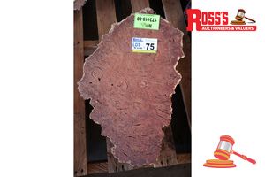 Jarrah Burls/Cookie, L600mm X W400mm X D80/90mm X Qty 1, Approx Sizes