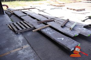 Live Edge Jarrah Slab, 7.7 X 490/680 X 50