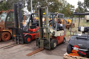 1996 Nissan Counter Balance Forklift, Model# Jo1a154, Serial# 114288, 1.5 Tonne, Lpg, 4739 Hours, (Key# 142) Gas Bottle Not Included