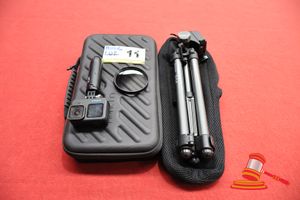 11 · 1 X HOHEM ISTEADY M6 3-AXIS GIMBAL STABILIZER WITH CARRY CASE, MANUAL, 1 X GOPRO HERO 10 BLACK ACTION CAMERA (SCREEN CRACKED) 1 X TRIPOD 1 x HAMA GRADUAL DARK GREY M72 CAMERA FILTER LENSE ALL UNTESTED