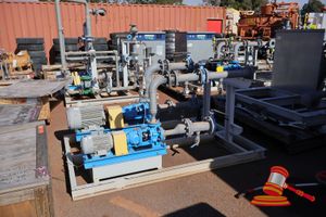 Twin Pump Dewatering Unit, Pumps: Cn50-32-125 + Cn100-80-160, Siemen Motors Max Onset Per Meter 3kw, Dims L1.58m X W2.34m X 1.1m (Cmr158730, Iris-Wheatstone)