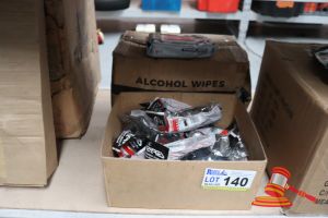 140 · BUNDLE WITH SAFETY GLASSES AND ALCOHOL WIPES