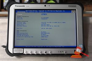 Panasonic Fz-G1 Toughpad, Intel Core I5 6300u 2.40ghz Cpu, 8gb Ram, 128gb Ssd / No Os, Heavy Screen Wear, 18030 Hours, Sn:7etsa26292 / An:Itt21686, Untested ( No Charger / Some Marks)