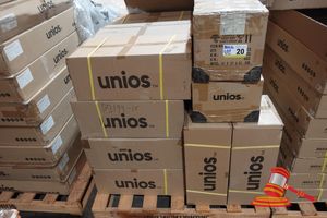 20 · UNIOS BRAND, INCLUDES: UNIOS LX S62 L-CONNECTOR MODEL: LXSD62LC.TW40.F, UNIOS LX S62 L-CONNECTOR MODEL: LXSD62LC.TB30.F, UNIOS LX INFINITY OPAL G2 DIFFUSER, VARIOUS OTHERS (POSS UNUSED, BOXED, ON A PALLET)
