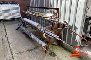 3 Tier Metal Storage Rack (Approx 2600 X 1100 X H1500mm) And Contents Including Pvc Pipe, Ali Trim And Sundry Items