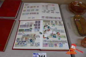 2x ASSORTED STAMP ALBUMS