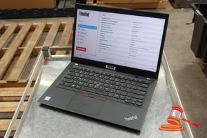 62 · LENOVO T490S, 14 INCH TOUCH NOTEBOOK, INTEL CORE i5 8265U 1.60GHZ, 8GB RAM, 256GB SSD / NO OS, SN: PC1ADA7T / AN:ITT28156, UNTESTED ( SOME MARKS / NO CHARGER )