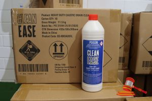 292 · 2x BOXES OF CLEAN EASY HEAVY DUTY DRAIN CLEANER, 1L, 20x BOTTLES TOTAL