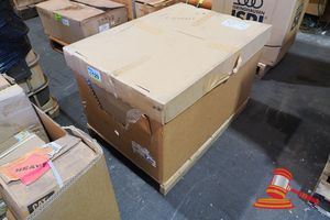 129 · PALLET OF ASSORTED CATERPILLAR PARTS INCLUDING GP PUMP 125-8648, VENT ASSEMBLY 355-2924, HARNESS ASSY 378-4521, PLUG 9S-4181, DRIVE GEAR 110-2135(100KG) (PALLET #2)