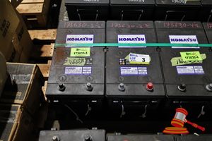 3 · 2 X KOMATSU BATTERY, 12V, 58D0601190, RC 440, CCA(A): 1425, REF.CA @0C; 1755, (UNTESTED), APPROX; 480MM D X 260MM W X 230MM H