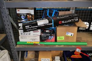 APPROX 5 X BOXES OF WELDING EQUIPMENT, INCLUDES: ELLIOTTS 1800MM X 1800MM WELDING FRAME, LINCOLN ELECTRIC WELDING WIRE, FLAMEPRO ARGON REGULATOR MODEL: RC1BARFG, 3M WELDING MASK (BOXED)