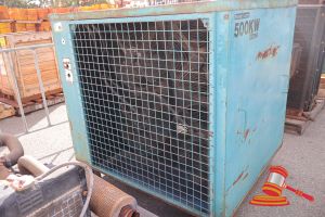 BRAVLEC 500KW RESISTIVE LOAD BANK (BLUE). APPROX 1220 X 1450 X H1420MM. NO REMOTE, UNTESTED