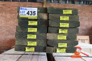 435 · 14x LENGTHS OF NON-STRUCTURAL, H4 TREATED PINE TIMBER, APPROX 170 x 35mm x 3m