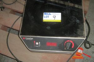 9 · COOKTEK INDUCTION SINGLE HOTPLATE, DIAL-TEMP CONTROL