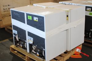 20 · 3 X WHIRLPOOL REFRIGERATOR, MODEL: WRO 12SW, 110L STORAGE, 0.71 KW/24H, 1 X WESTINGHOUSE FRIDGE, BATCH NO; B-NERC 32KHS15379, UNTESTED, ON A PALLET