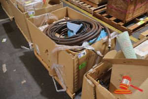Assorted Mining Equipment Which Includes; Banlaw Power Supply, Cat Parts Kit Drive Shaft D10t, Chub Battery Pack, 3m Hydraulic Hose, Various Other Equipment, Untested, On A Pallet (B3139579)
