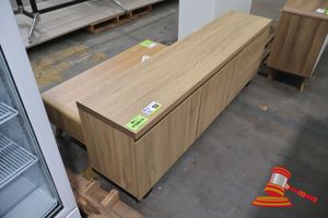 TV CABINET WITH STORAGE, APPROX 2000MM L X 450MM D X 600MM H