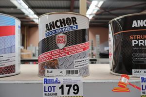 Anchor Sheild Premium Metal Protection Epoxy Enamel Coating, Blue, 4l