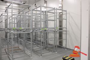 104 · 14 X ASSORTED GALVANISED 2 TIER HANGING/DRYING RACKS. CAN ALSO BE USED AS STORAGE STILLAGE. APPROX 1010 X 1010 X H1450MM