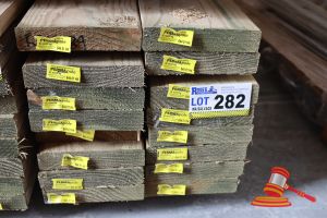 282 · 16x LENGTHS OF NON-STRUCTURAL, H4 TREATED PINE TIMBER, APPROX 170 x 35mm x 3.6m
