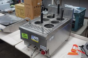 143 · 1 X FED PASTA COOKER, MODEL: JUS-DM-2, 415V/50HZ, 7.5A, S/N; 02/2021/54514/JUS-DM-2/01, UNTESTED, APPROX; 400MM W X 760MM H X 420MM