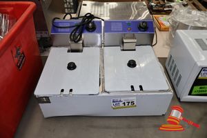 175 · CATERCOOK DOUBLE BENCHTOP FRYER WITH 2x BASKETS - 240V. (UNUSED)