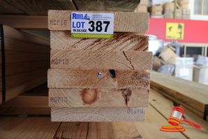 387 · 6x LENGTHS OF STRUCTURAL MGP 10, UNTREATED PINE TIMBER, APPROX 240 x 45mm x 2.4m