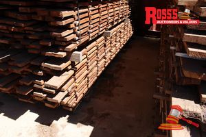 44 · RG205 - ROSEGUM STANDARD AND BETTER GRADE MIXED SIZES PACK - 100x25mm, 100x35mm - 3.4- 3.6m, ROUGH SAWN BOARDS - APPROX 378lm
