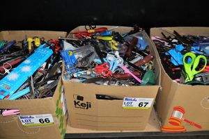 67 · BOX OF ASSORTED SURRENDERED ITEMS, NO INSPECTION