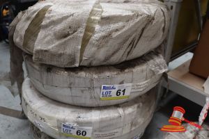 61 · REEL OF PVC SPIRAL HOSE, 19 x 26mm x 50m