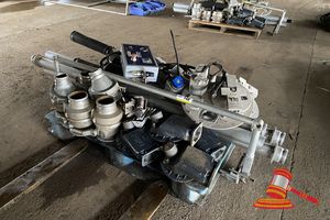 Tieman 5 Chamber Fuel Tanker Kit Components. Includes Top Hats, Rollover Safety Valves, Fuel Extration Control Panel, Measuring Gauges, Vent Hoses. Unused