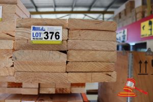 376 · 12x LENGTHS OF NON-STRUCTURAL, UNTREATED PINE TIMBER, APPROX 170 x 35mm x 3.6m