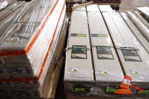 Perma Timber Quickboard Ceiling/Wall Lining - Pvc Crown Profile / Vj Profile (Reversible). Semi Gloss Antique White Finish. Easy Instal, Maintenance Free. Size 300 X 2700 X 10mm. 2 Boards Per Pack X 7 Packs (Approx 11.3m2). Unused. Note: Not Suitable For Use In Direct Sunlight Or Strong Reflective Light