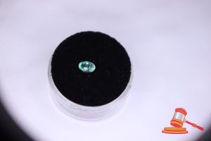 50 · BLUE TOPAZ, OVAL CUT, 0.6 CTS