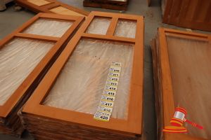 411 · TIMBER DOOR FRAME, CODE: AMBON 2, 2040 x 820 x 25mm
