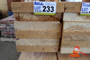 233 · 6x LENGTHS OF NON-STRUCTURAL, UNTREATED PINE TIMBER, APPROX 190 x 45mm x 2.4m
