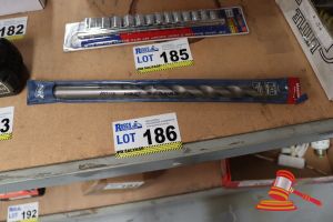 186 · EXTRA DRILL BIT, 22.0mm FOR STONE, BRICK, CONCRETE