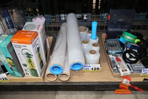 129 · ASSORTED COMMERCIAL CLING WRAPS.
