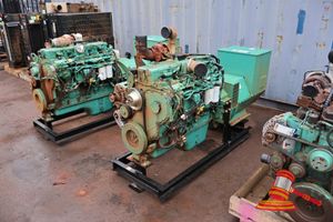 1 X Cummins Diesel Engine, Model: Qsl9-G3nr3, Sn:74409576, 263kw At 1800rpm, (Some Marks / Surface Rust), Include Le Filters And Some Accessories, And Attached Stanford Cooler, Approx; 2.2m D X 700mm W X 1.3m H, On Metal Frame (Asset No: 17h5554) (S44#Ritm0874877, Dr#1788)