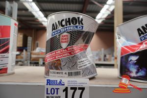 177 · ANCHOR SHEILD PREMIUM METAL PROTECTION EPOXY ENAMEL COATING, GLOSS WHITE, 4L