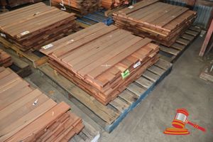 PACK OF JARRAH DECKING FEATURE, 108 LM, 086 x 019,9.82M2 WITH 9.5mm GAP (PACK NO: 320026237) TRANSPORT DIMS PACK SIZE L900 x W520 x H450,